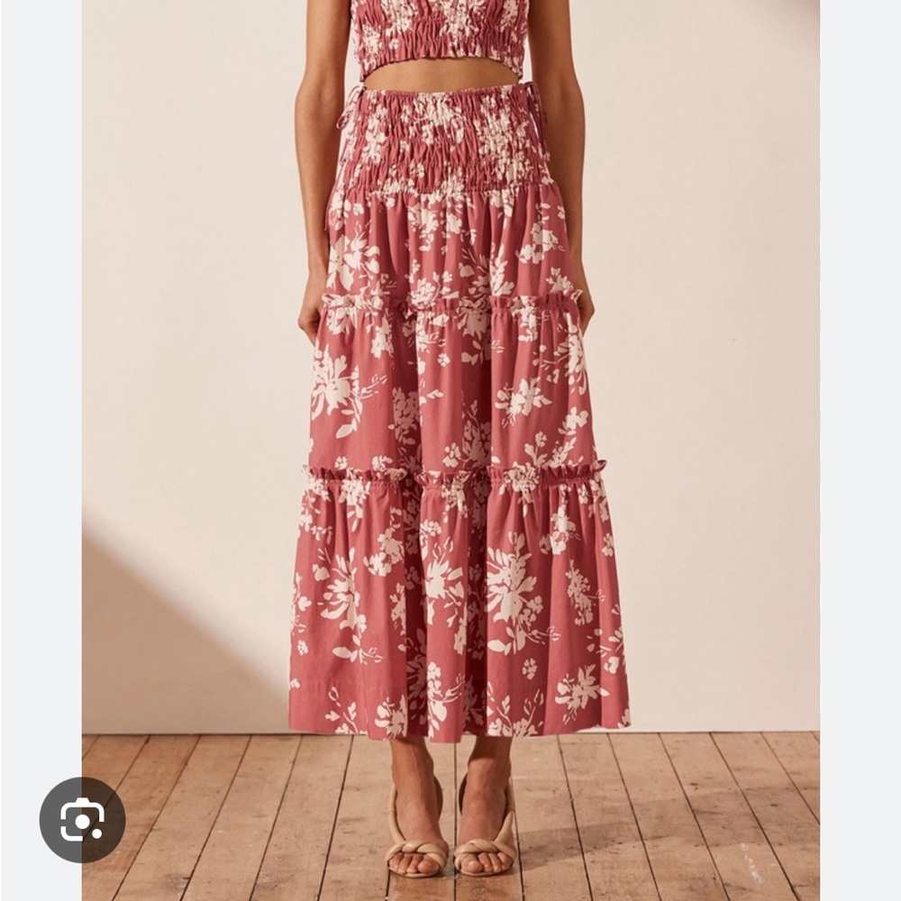 NWT Shona Joy Tiered MIDI Skirt